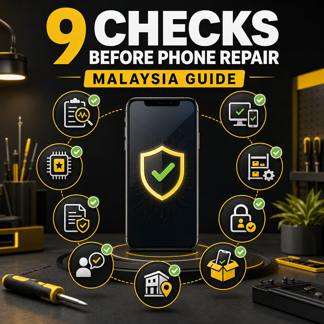 9 pemeriksaan sebelum memilih kedai repair phone di Malaysia
